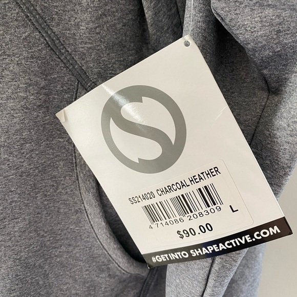 Shape Tru Form Zip Front Activewear Jacket Gray NWT Size L - Picture 8 of 11